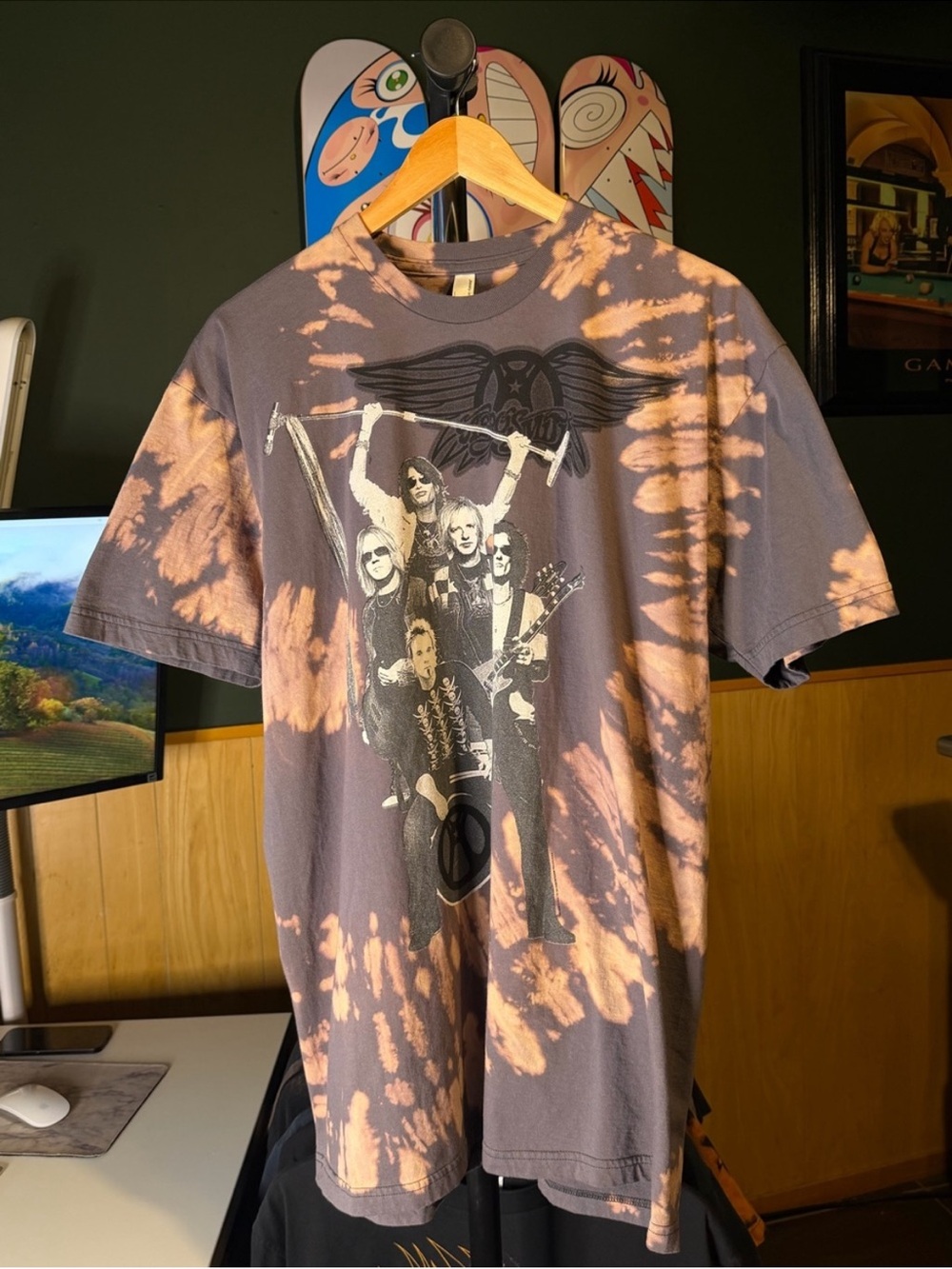 Aerosmith Band Concert Tour
2010 Bleach Tiedye Tshirt